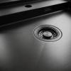 Pure.Sink Luxion Gun metal sink 51x50 cm Tapwing with tap hole PLX5150T-61